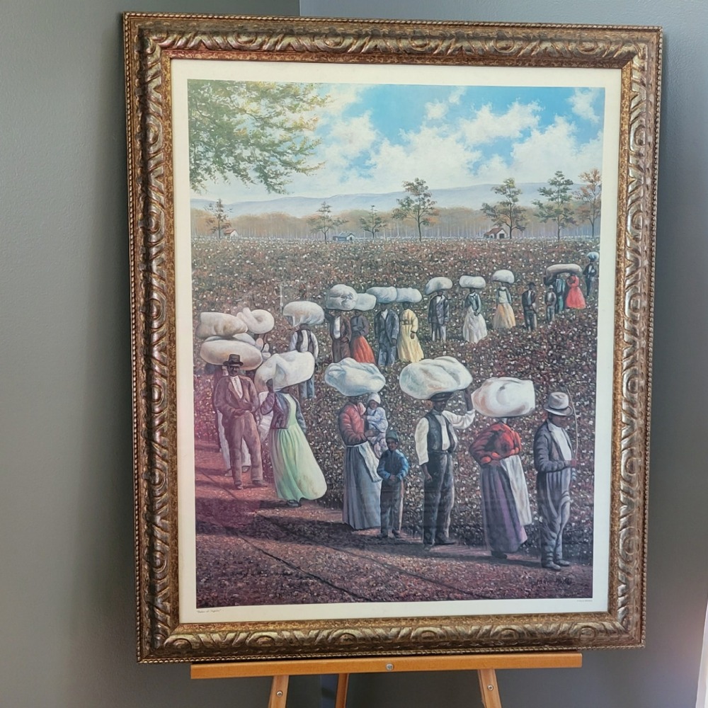 Hulis Mavruk Bales of Dignity Framed Art Print Large Gold Ornate Frame 37x29
